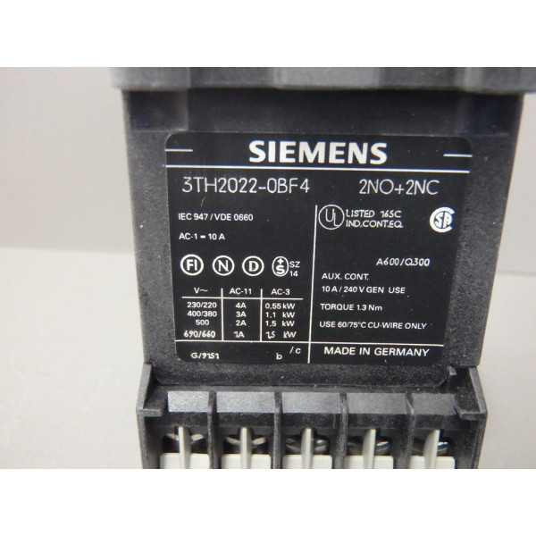 SIEMENS 3TH2022-0BF4