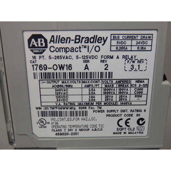 ALLEN-BRADLEY 1769-OW16