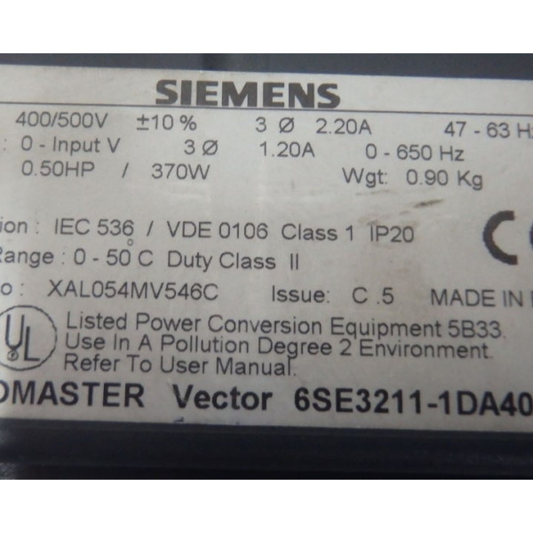 SIEMENS 6SE3211-1DA40