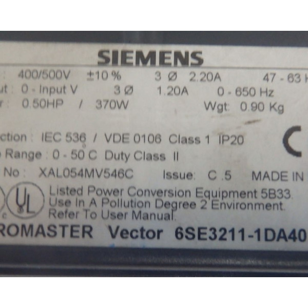 SIEMENS 6SE3211-1DA40