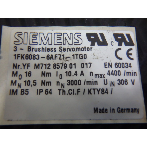 SIEMENS 1FK6083-6AF71-1TG0