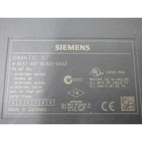 SIEMENS  6ES7407-0KA02-0AA0