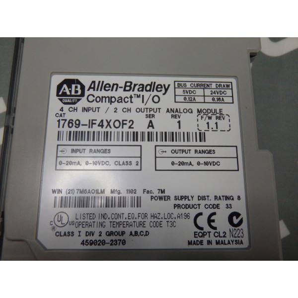 ALLEN-BRADLEY 1769-IF4X0F2