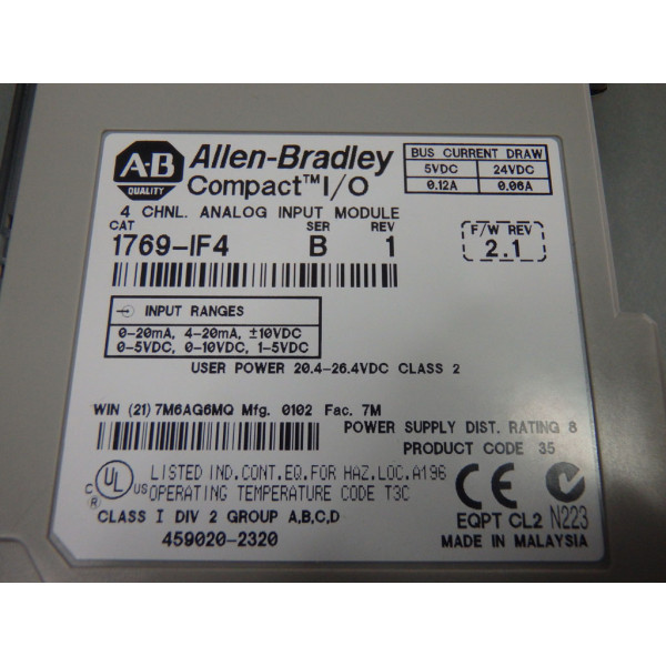 ALLEN-BRADLEY 1769-IF4