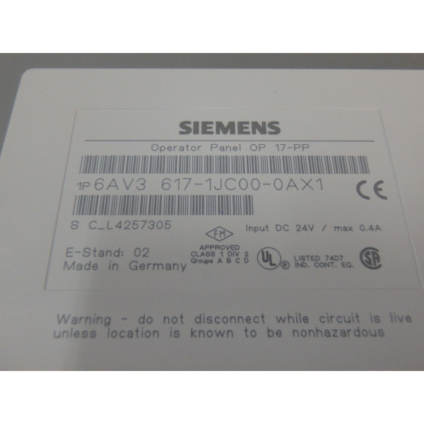 SIEMENS 6AV3617-1JC00-0AX1