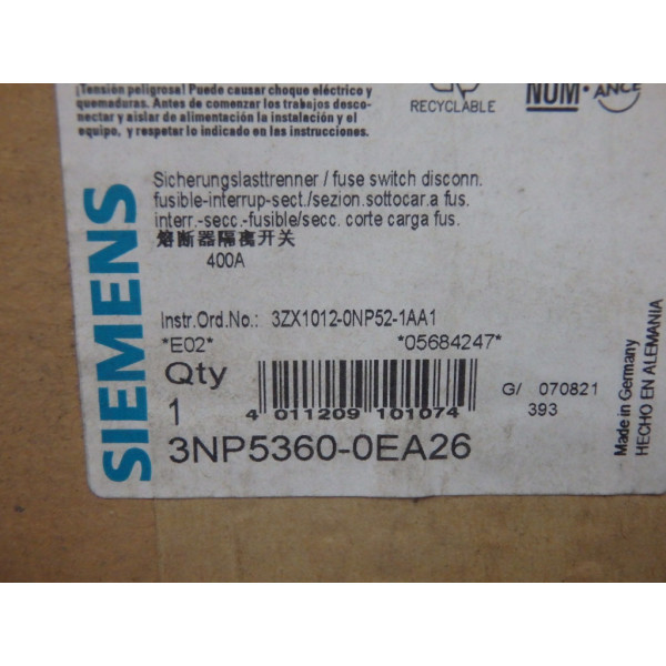 SIEMENS 3NP5360-0EA26