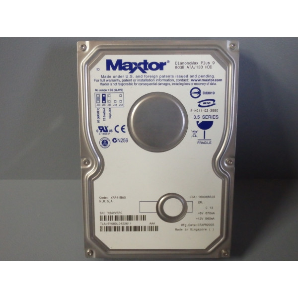 MAXTOR DIAMONDMAXPLUS980GBATA/133HDD