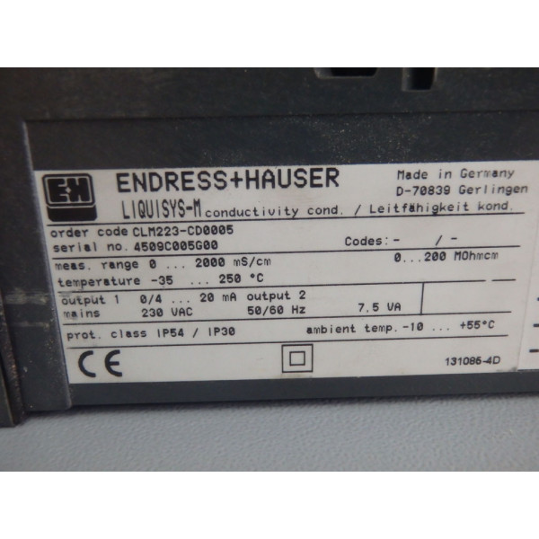 ENDRESS+HAUSER CLM223-CD0005