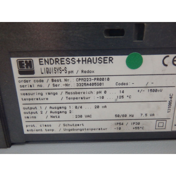 ENDRESS+HAUSER CPM223-PR0010