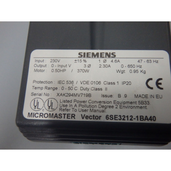 SIEMENS 6SE3212-1BA40