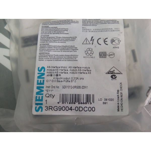 SIEMENS 3RG9004-0DC00