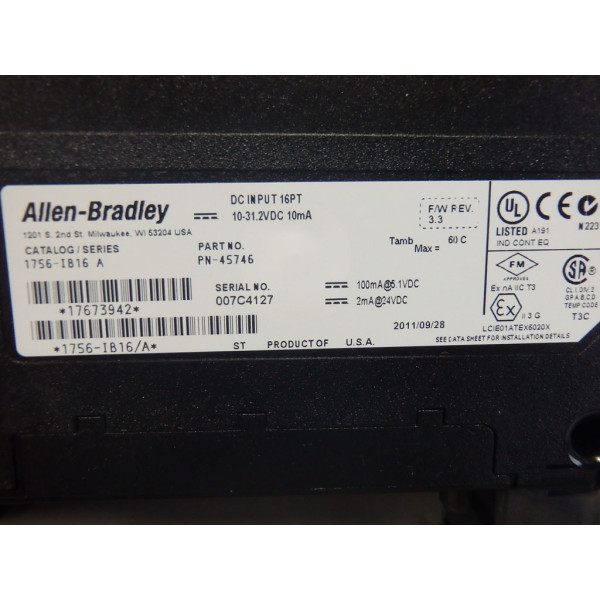 ALLEN-BRADLEY 1756-IB16A