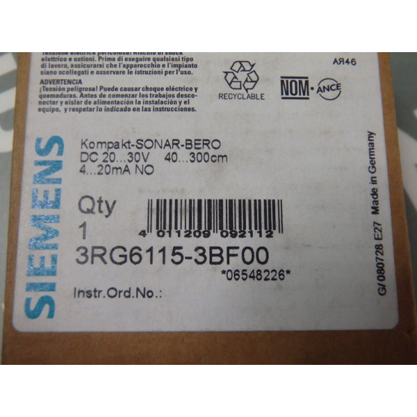 SIEMENS 3RG6115-3BF00