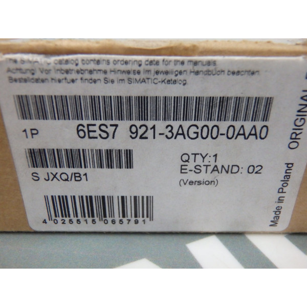 SIEMENS 6ES7921-3AG00-0AA0