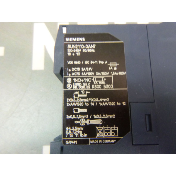 SIEMENS 3UN2110-0AN7