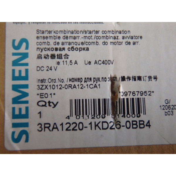 SIEMENS 3RA1220-1KD26-0BB4