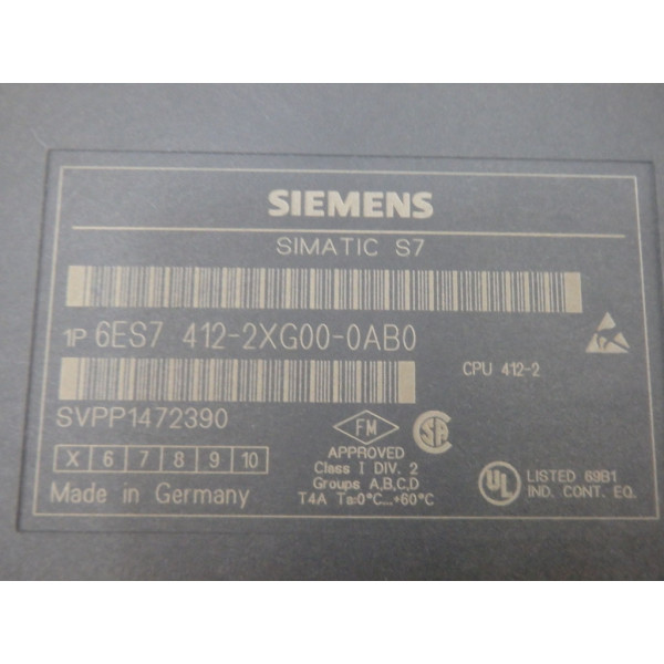 SIEMENS 6ES7412-2XG00-0AB0