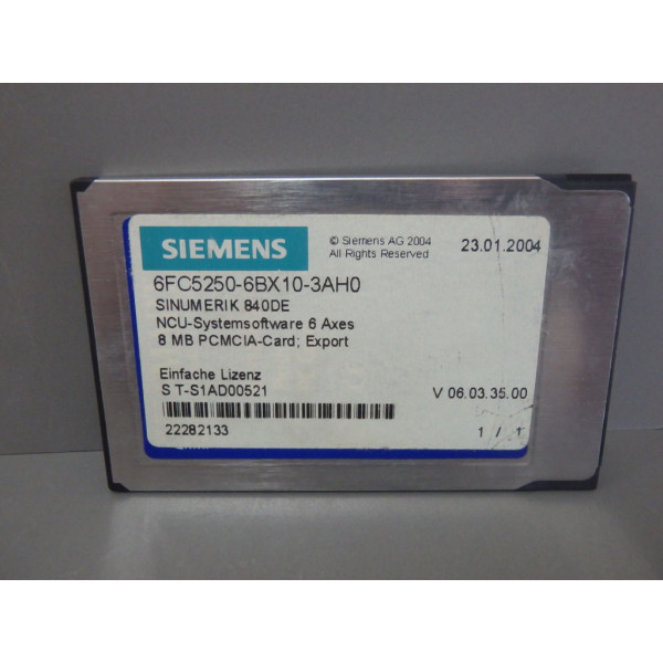 SIEMENS 6FC5250-6BX10-3AH0