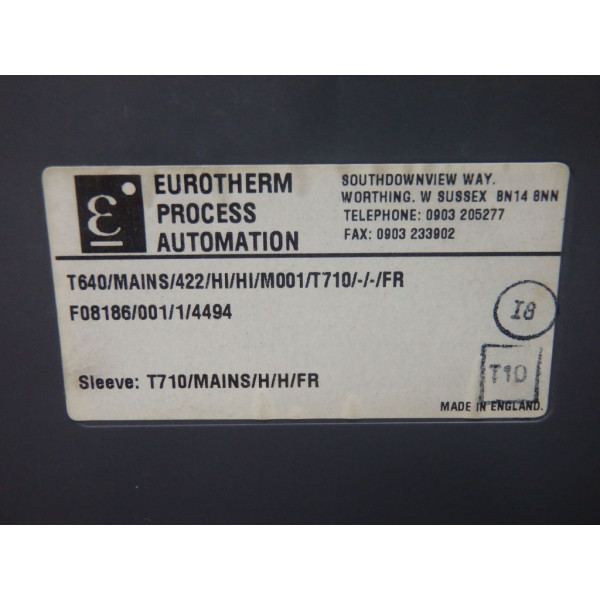 EUROTHERM T640/MAINS/422/HI/HI/M001/T710/-/-/FR