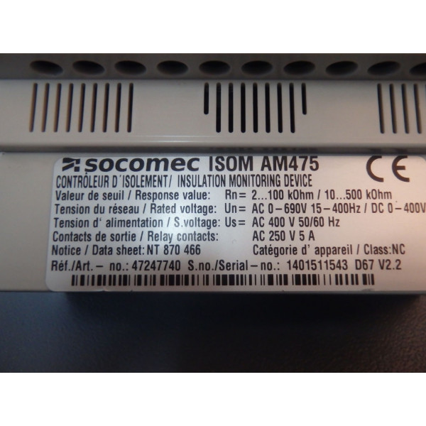 SOCOMEC ISOMAM475