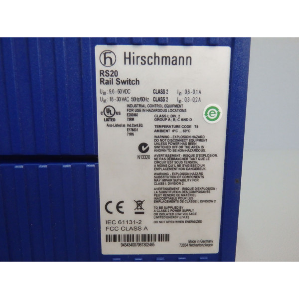 HIRSCHMANN RS20-0400T1T1SDAEHH03.0.01
