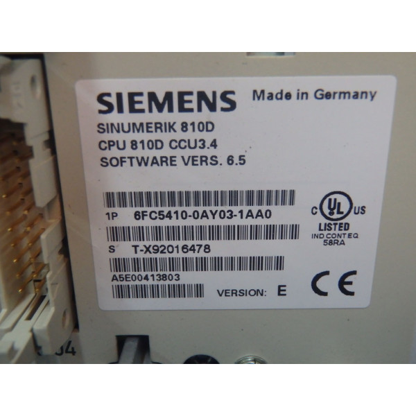 SIEMENS 6FC5410-0AY03-1AA0