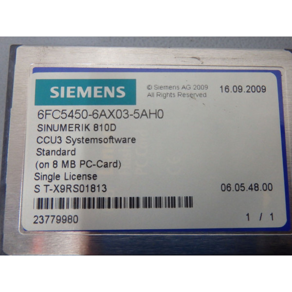 SIEMENS 6FC5450-6AX03-5AH0