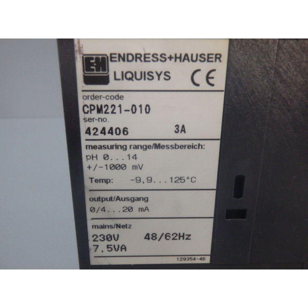 ENDRESS HAUSER  CPM221-010