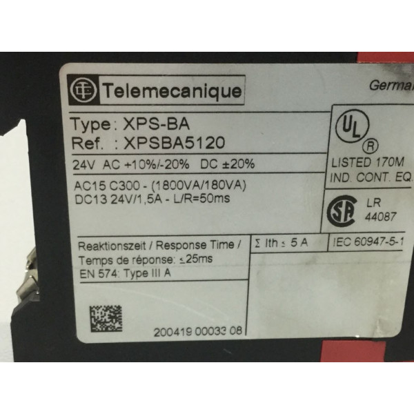 TÉLÉMÉCANIQUE  XPS-BA5120