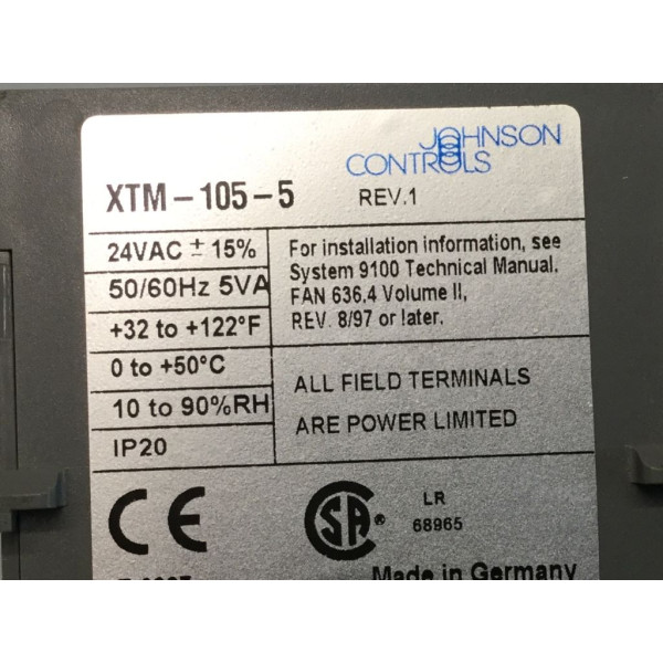 JOHNSON CONTROLS XTM1055