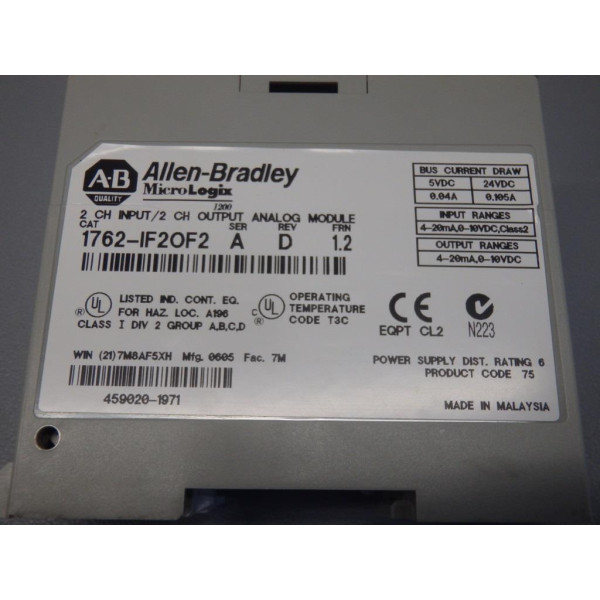 ALLEN-BRADLEY 1762-IF2OF2