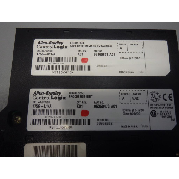 ALLEN-BRADLEY 1756-L1/A + 1756-M1/A